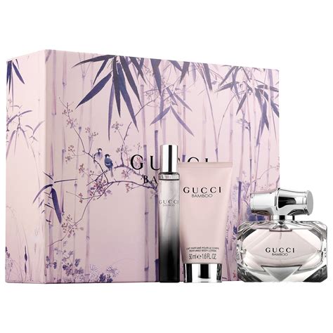 perfume gucci gift set|Gucci bamboo gift set 75ml.